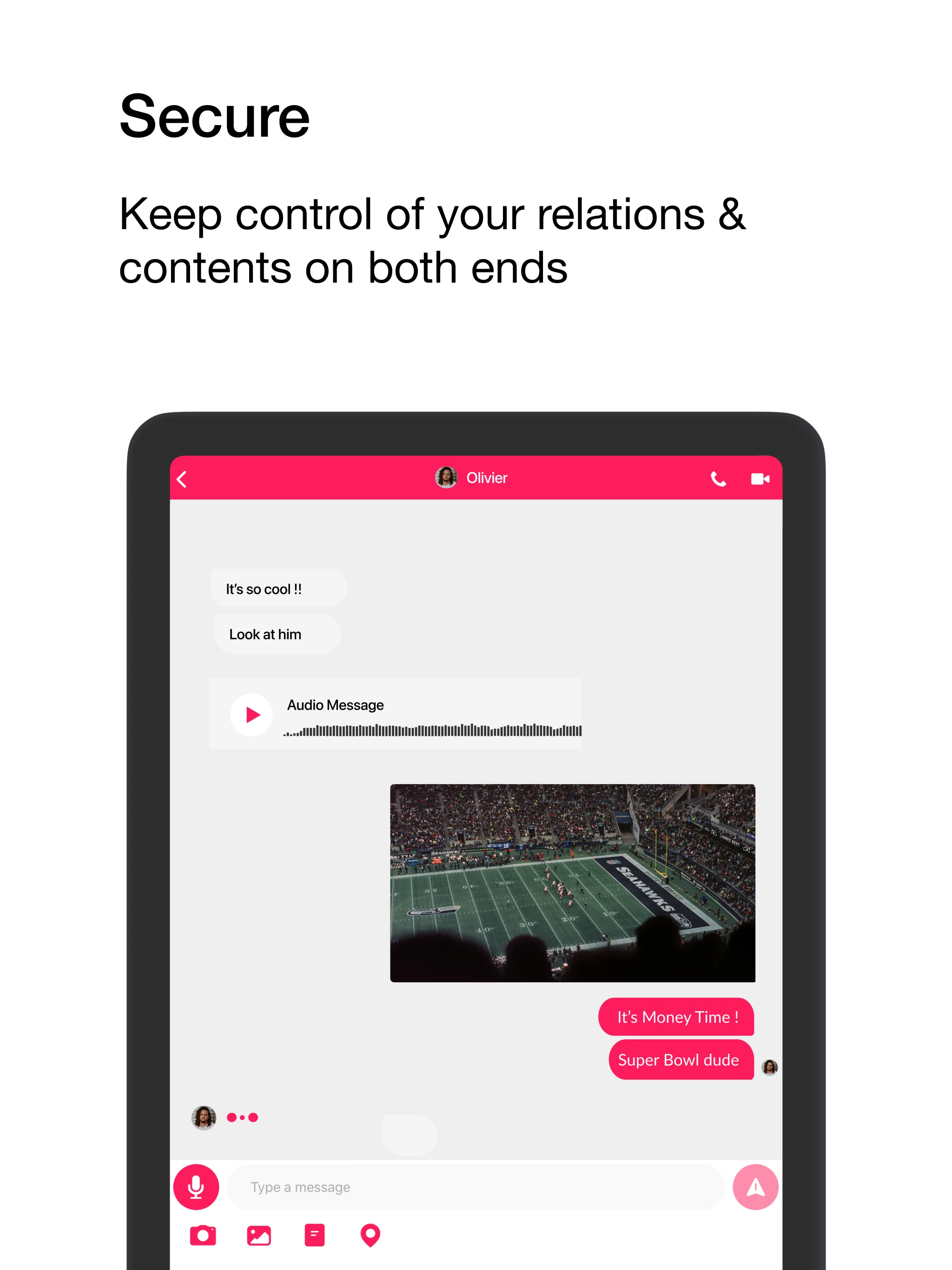 Skred Messenger screenshot